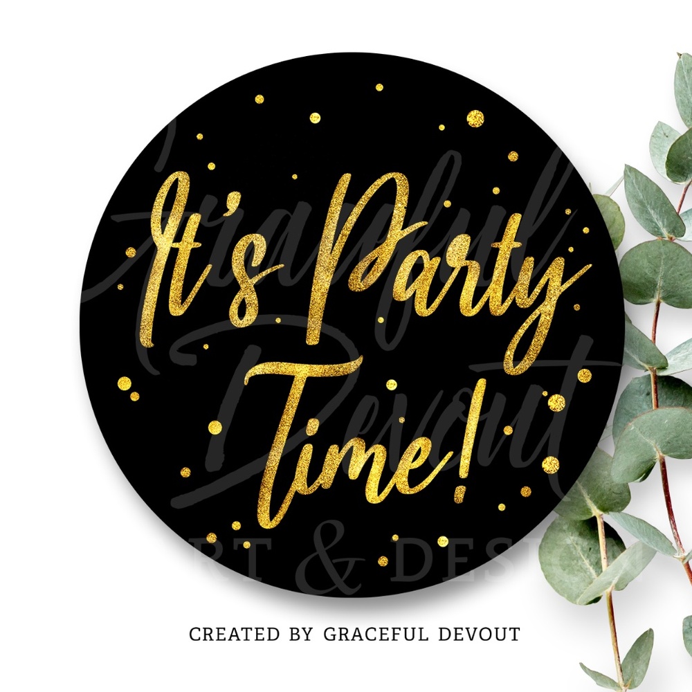 It’s Party Time! - 2" (inches) (48ct.)  [GD110-48]